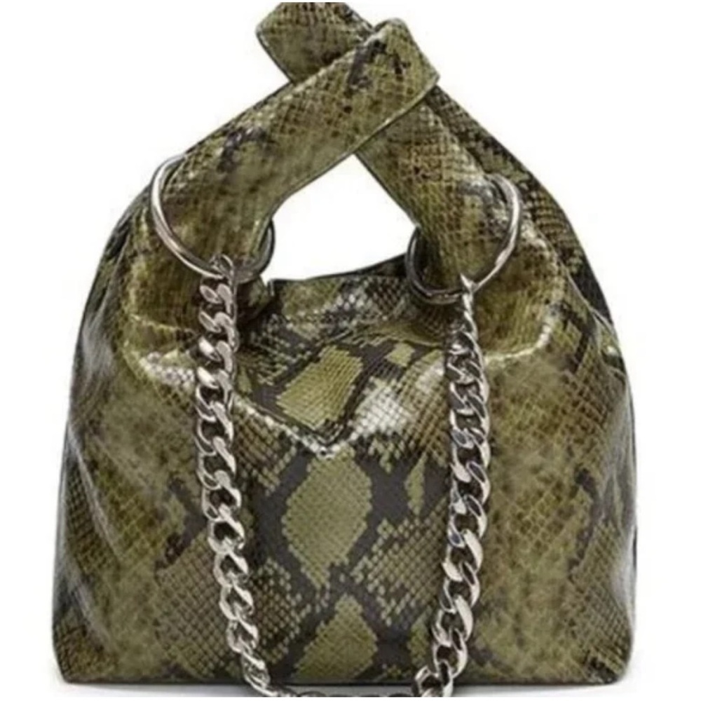 Rebecca Minkoff Snakeskin Chain Link Shoulder Bag